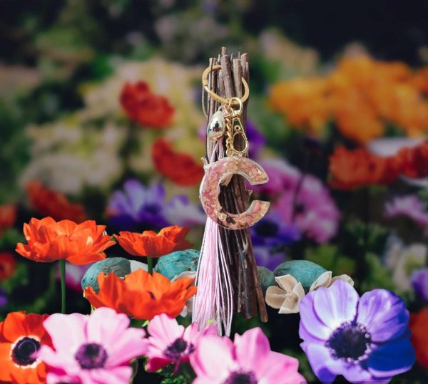 Flower collection-Letter C keychain