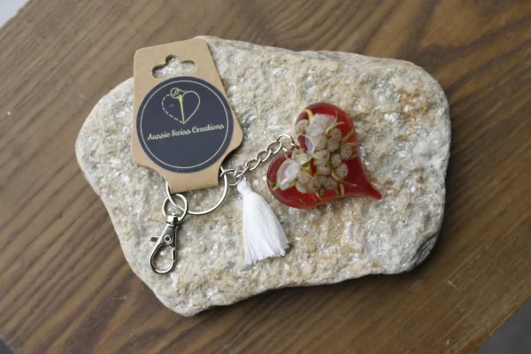 Edelweiss Keychain-Red Edition