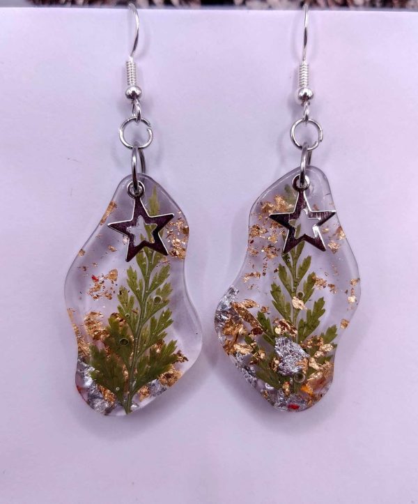 Resin Christmas🎄Earrings(Sterling silver hooks)