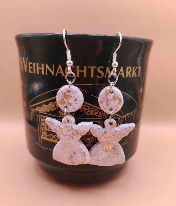 Angel👼earring(Sterling silver Hooks)